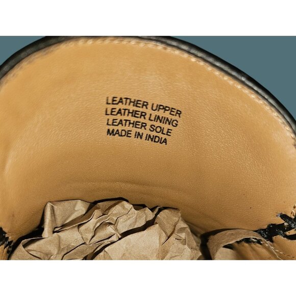 Florsheim Black Leather Moc Toe Penny Loafers Men Size 13D Style#12120 - Picture 11 of 14